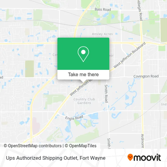 Ups Authorized Shipping Outlet map