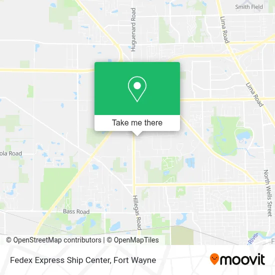 Fedex Express Ship Center map