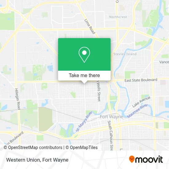Western Union map