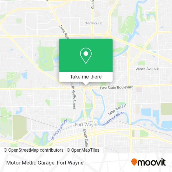 Motor Medic Garage map