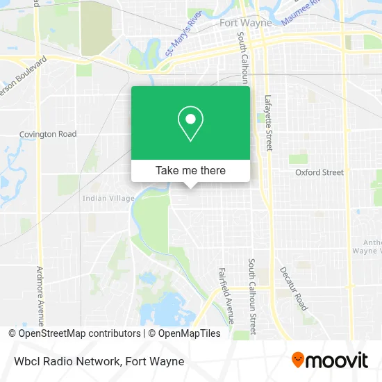 Wbcl Radio Network map
