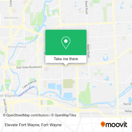 Elevate Fort Wayne map