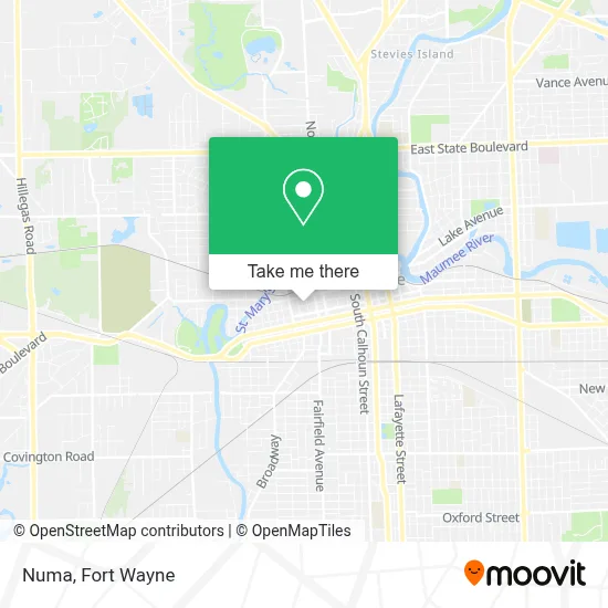 Numa map