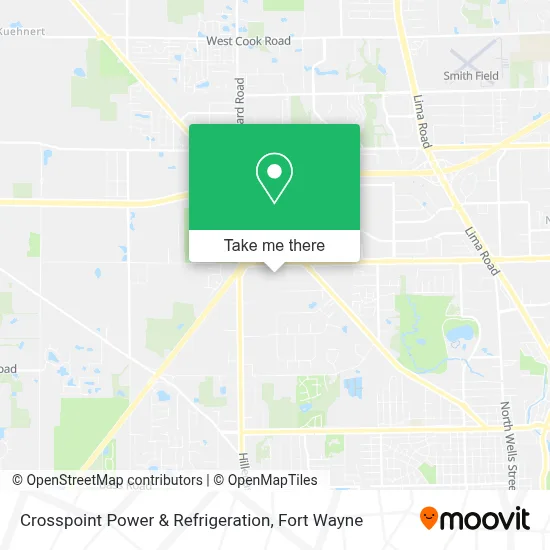 Crosspoint Power & Refrigeration map