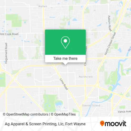 Ag Apparel & Screen Printing, Llc map