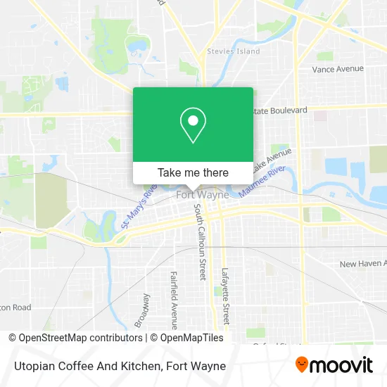 Utopian Coffee And Kitchen map