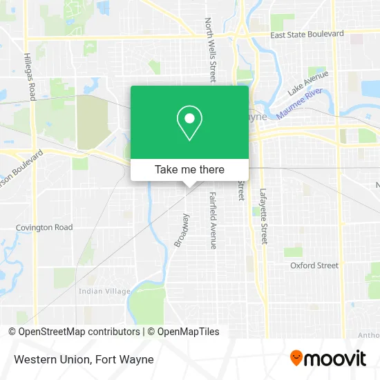 Western Union map
