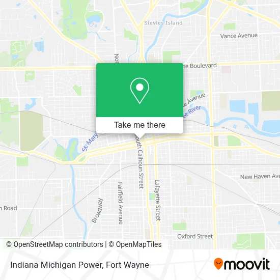 Indiana Michigan Power map