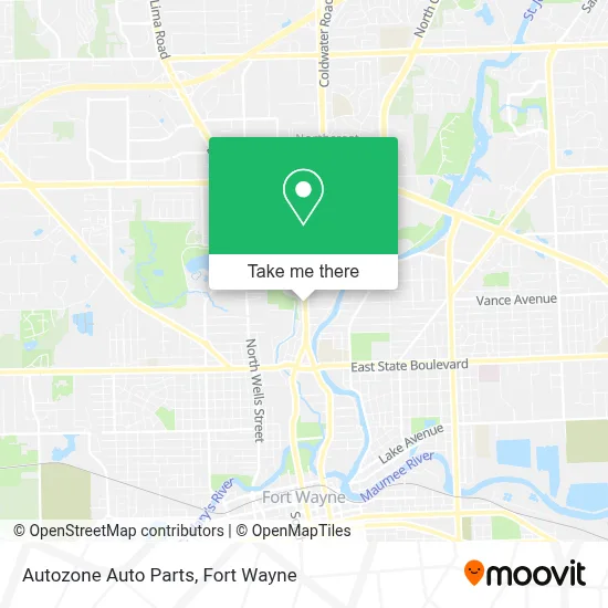 Autozone Auto Parts map
