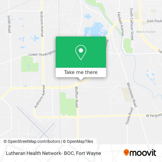 Lutheran Health Network- BOC map
