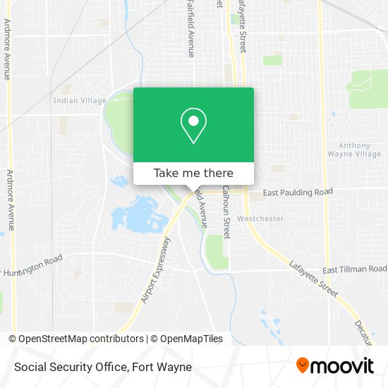 Social Security Office map