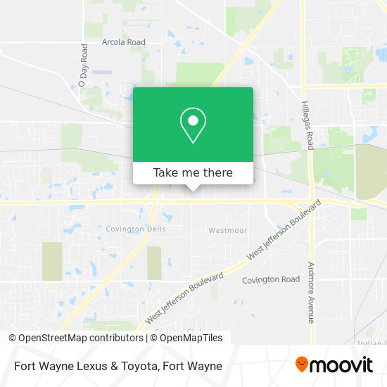 Mapa de Fort Wayne Lexus & Toyota