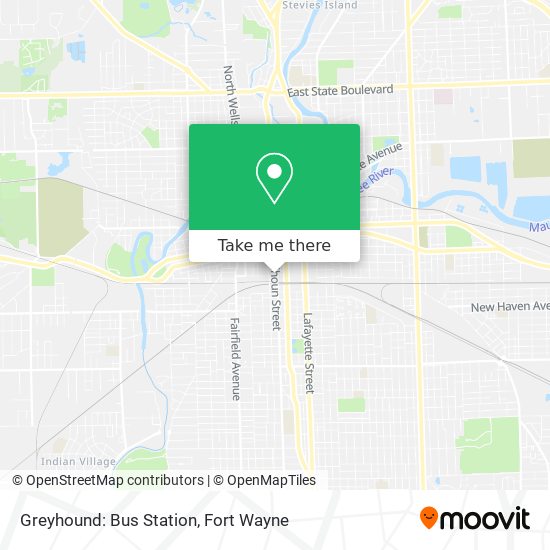 Greyhound: Bus Station map