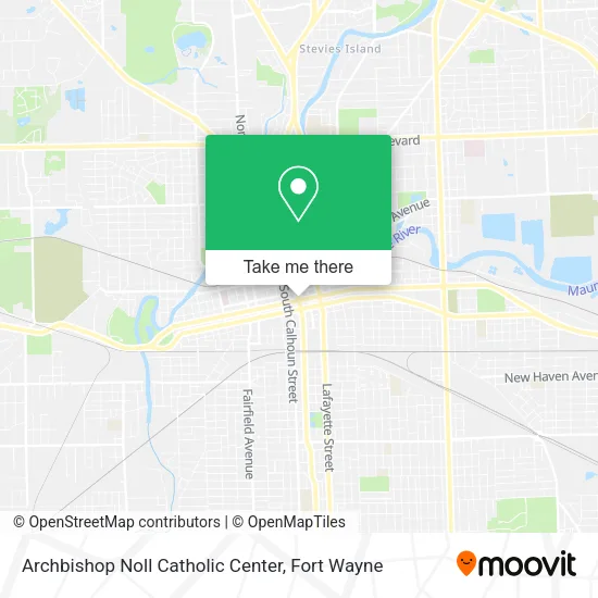 Mapa de Archbishop Noll Catholic Center