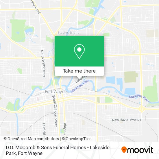 Mapa de D.O. McComb & Sons Funeral Homes - Lakeside Park