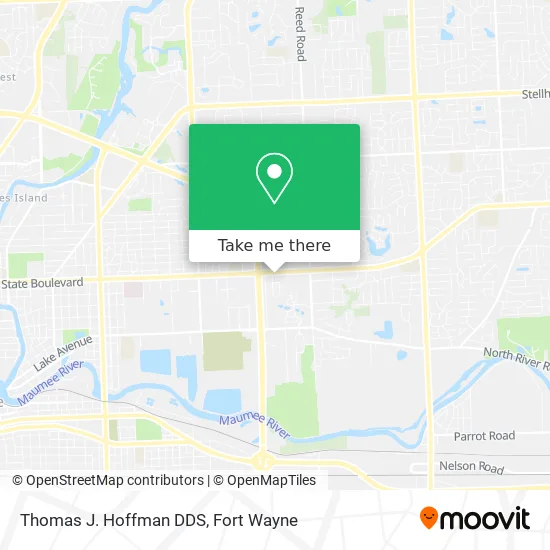 Mapa de Thomas J. Hoffman DDS