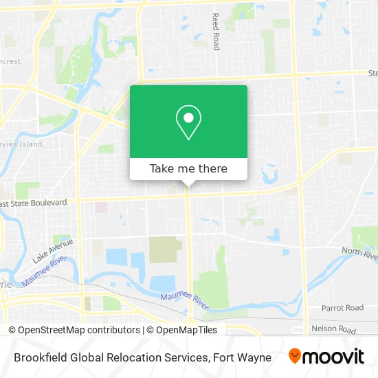 Mapa de Brookfield Global Relocation Services