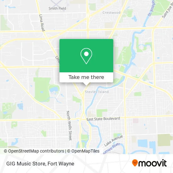GIG Music Store map