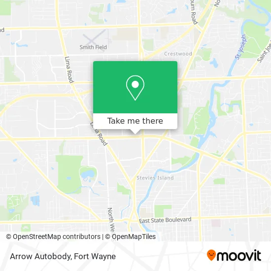 Mapa de Arrow Autobody