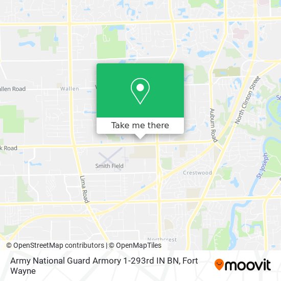 Mapa de Army National Guard Armory 1-293rd IN BN