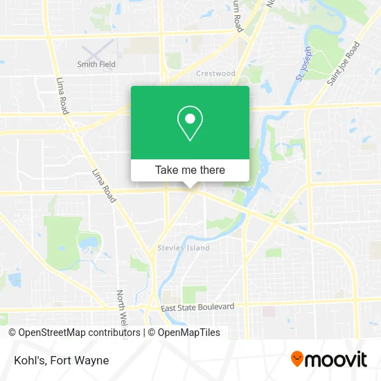 Mapa de Kohl's
