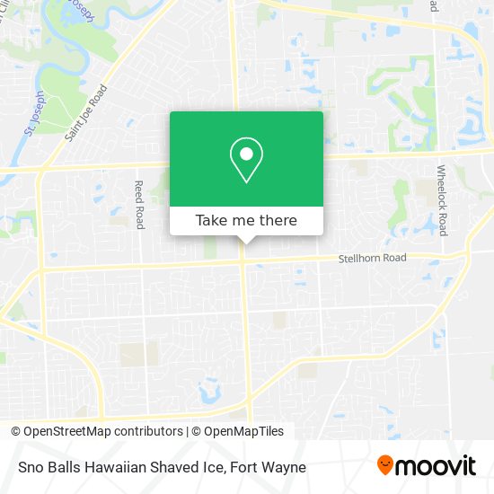 Sno Balls Hawaiian Shaved Ice map