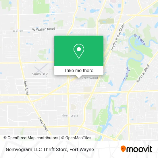 Mapa de Gemvogram LLC Thrift Store