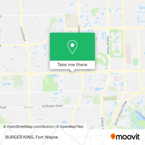 BURGER KING map