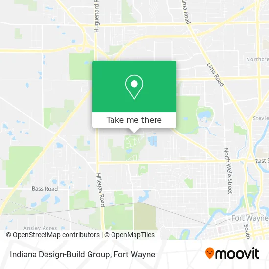 Mapa de Indiana Design-Build Group