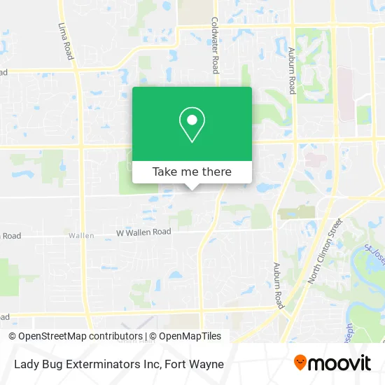 Lady Bug Exterminators Inc map