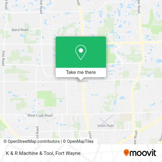 K & R Machine & Tool map