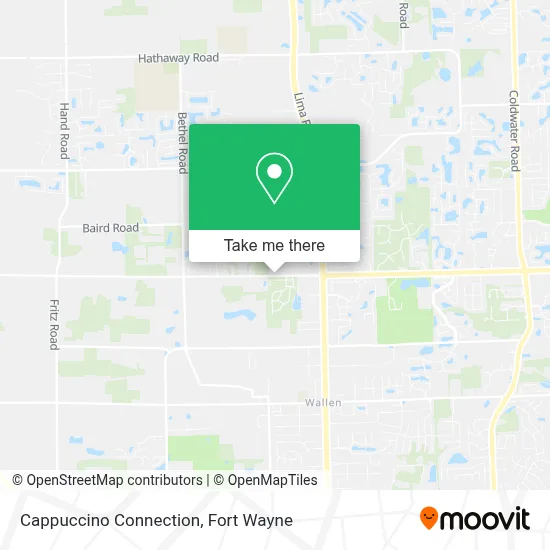 Cappuccino Connection map