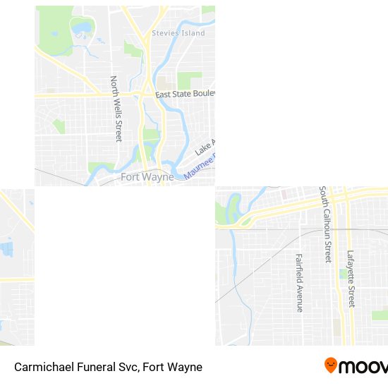Carmichael Funeral Svc map