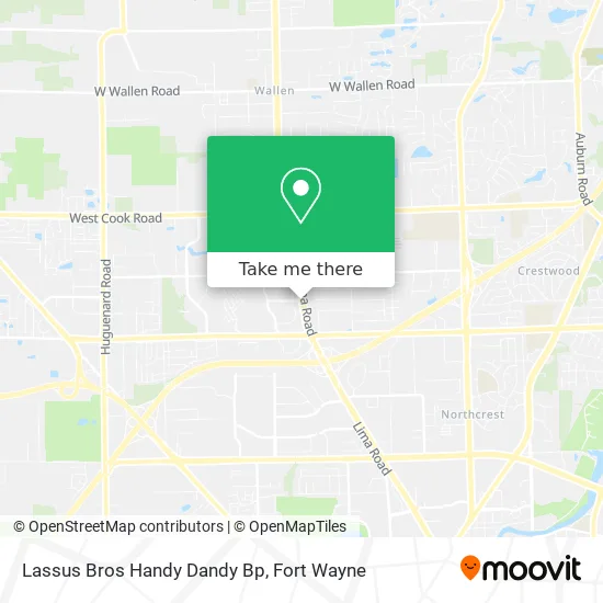 Mapa de Lassus Bros Handy Dandy Bp