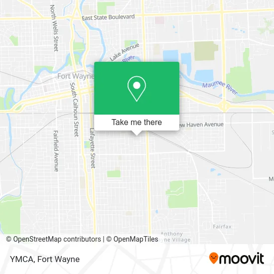 YMCA map
