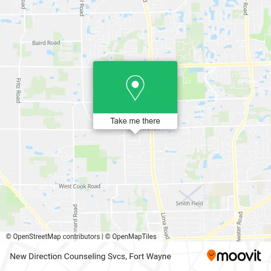 New Direction Counseling Svcs map