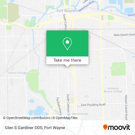 Glen S Gardiner DDS map