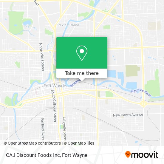 CAJ Discount Foods Inc map