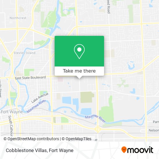 Cobblestone Villas map