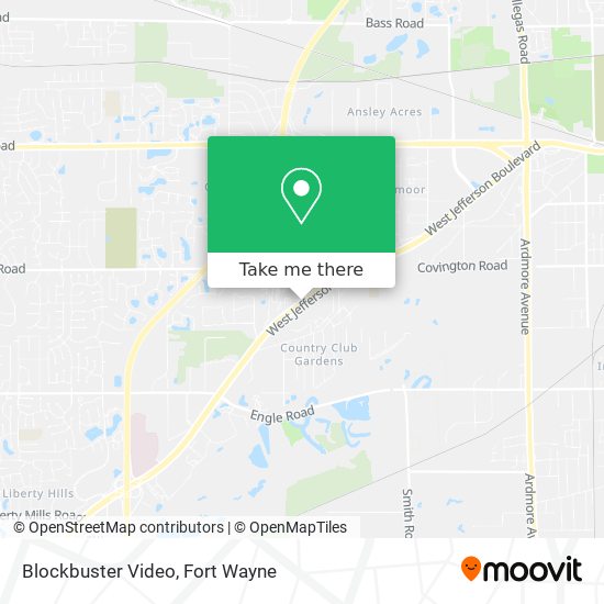 Blockbuster Video map