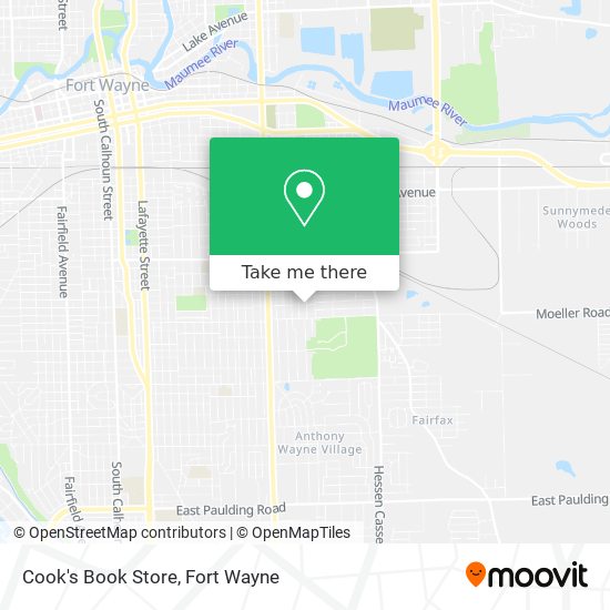 Cook's Book Store map