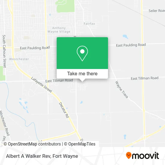 Albert A Walker Rev map