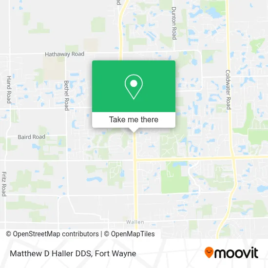 Matthew D Haller DDS map