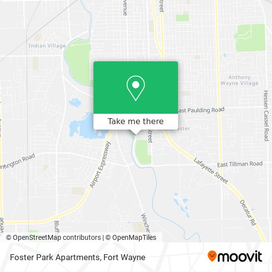 Foster Park Apartments map