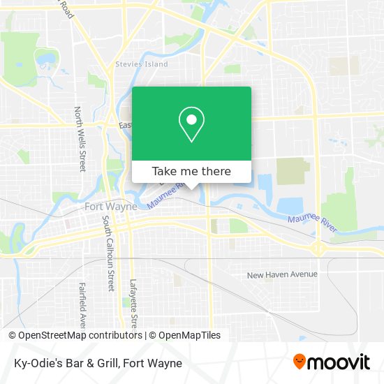 Ky-Odie's Bar & Grill map