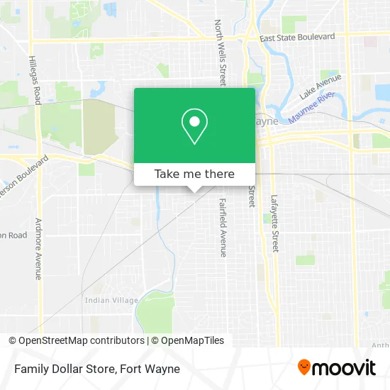 Family Dollar Store map