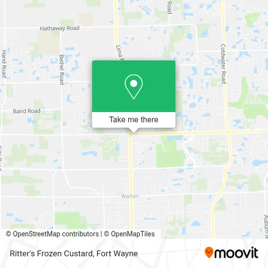 Mapa de Ritter's Frozen Custard