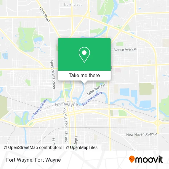 Fort Wayne map