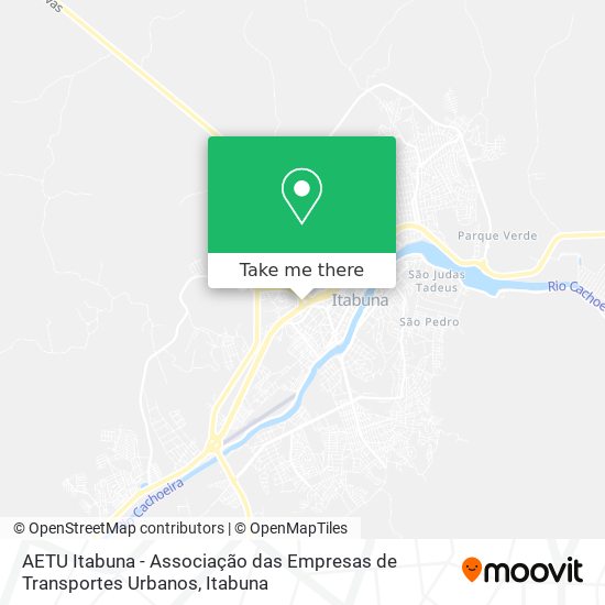 Mapa AETU Itabuna - Associação das Empresas de Transportes Urbanos