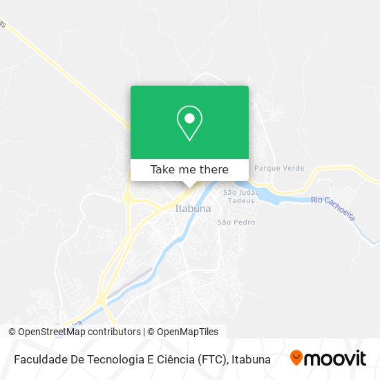 Mapa Faculdade De Tecnologia E Ciência (FTC)